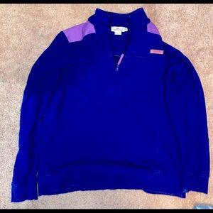 Vineyard vine purple and blue zip up